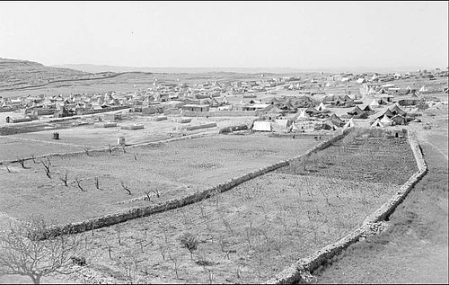 [Translate to English:] Al-Amʿari Palestinian refugee camp in Ramallah, 1950. Photographer: Willem van de Poll