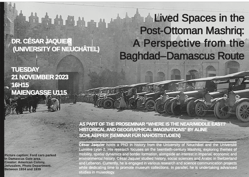 Lived Spaces in the Post-Ottoman Mashriq: A Perspective from the Baghdad-Damascus Route